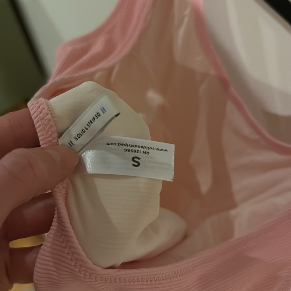 Solid & Stripe Pink One-piece - Picture 4 of 4
